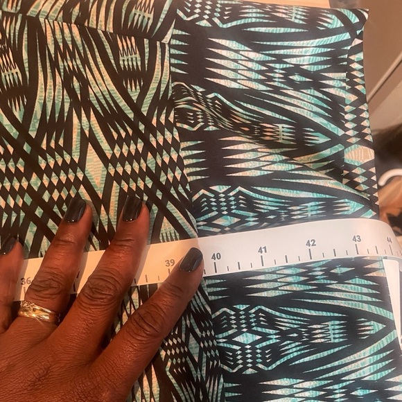 Unique Spectrum Plus Size Multicolor Geometric Print Open Front Cardigan Size 3X - Picture 12 of 12